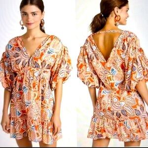 Misa Los Angeles Sari Poplin Balloon Dress